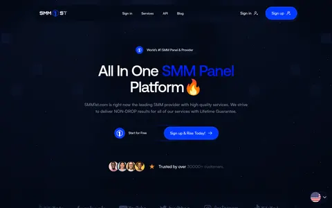 smm1st.com homepage