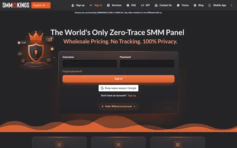 smmkings.com homepage