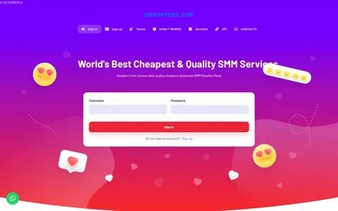 smmoffers.com homepage