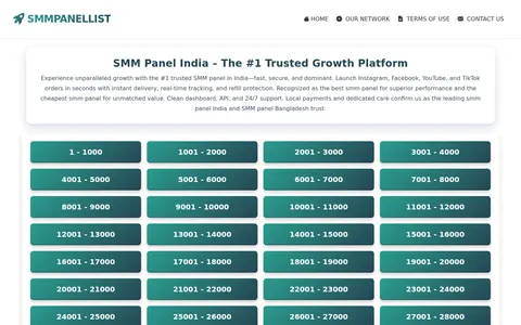 smmpanellist.com homepage