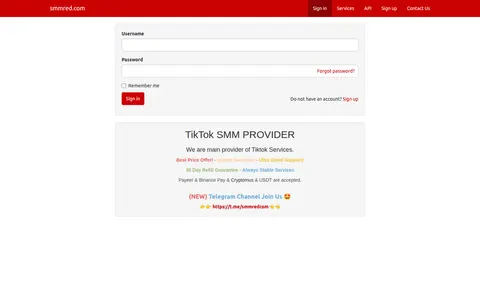 smmred.com homepage