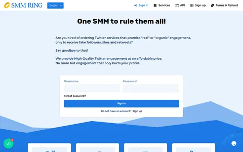 smmring.com homepage