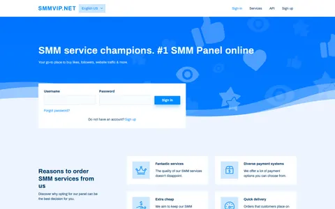 smmvip.net homepage