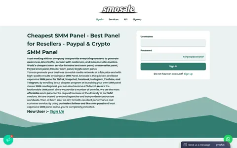 smosale.com homepage