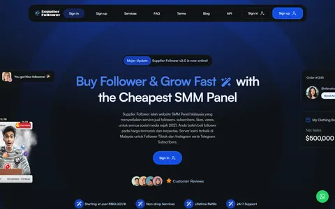 supplierfollower.com homepage