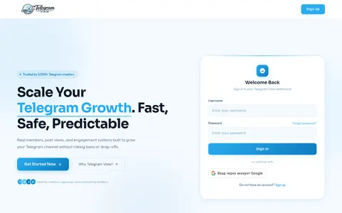 telegramview.com homepage
