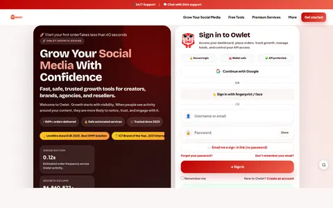 the-owlet.com homepage