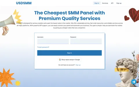 usdsmm.com homepage