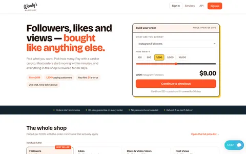 wendysmagicshop.com homepage