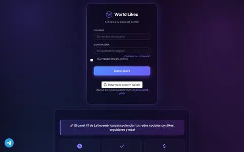 worldlikes.com.co homepage