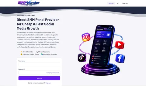 smmvendor.com homepage
