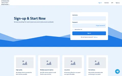 hypenow.org homepage