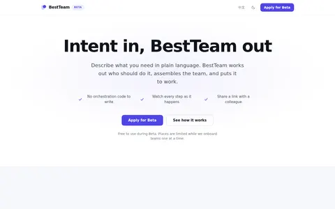 bestteam.online homepage