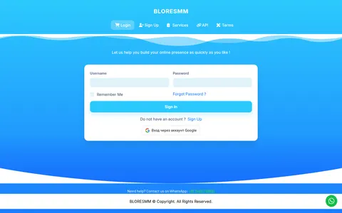 bloresmm.com homepage