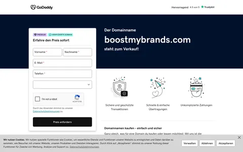 boostmybrands.com homepage