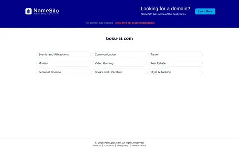 bosu-ai.com homepage