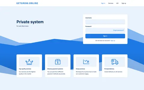getgrow.online homepage