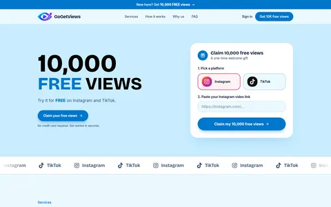 gogetviews.com homepage
