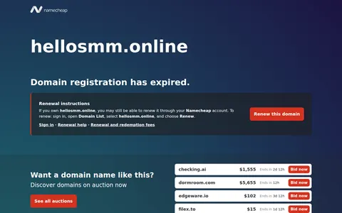 hellosmm.online homepage