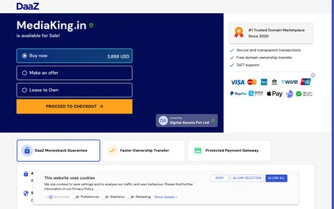 mediaking.in homepage