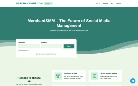 merchantsmm.com homepage