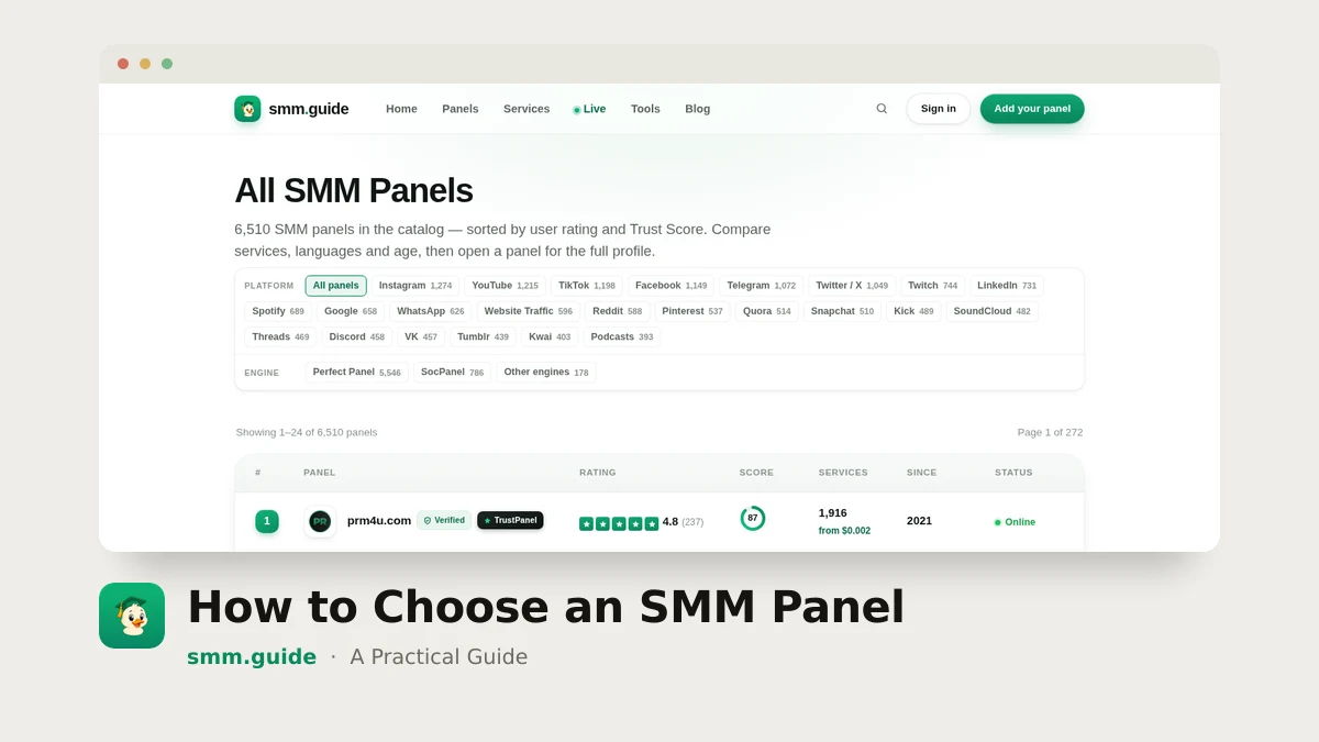 How to Choose an SMM Panel: A Practical Guide