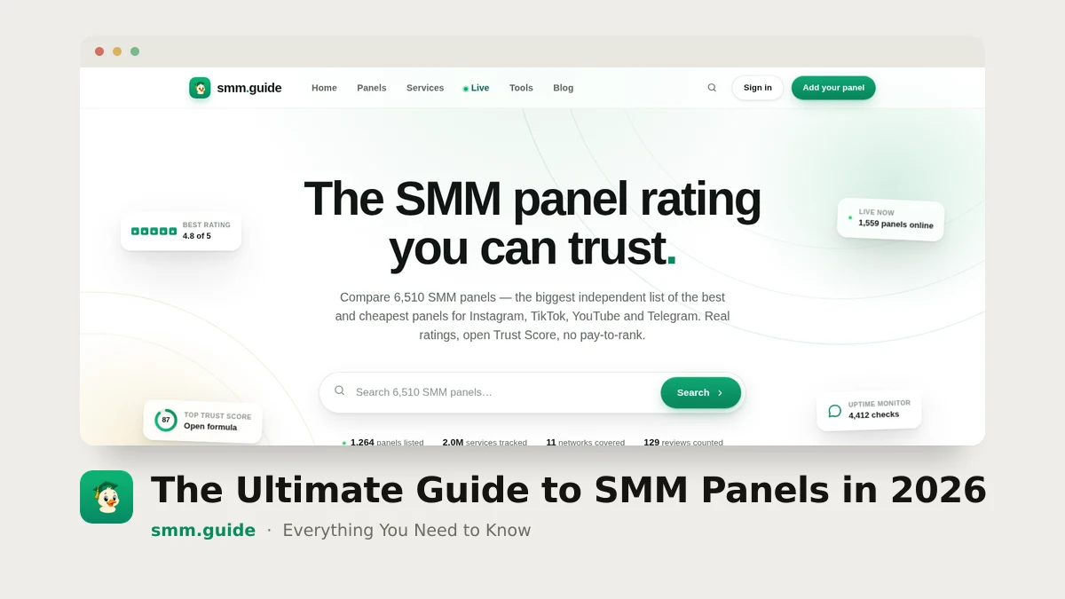 The Ultimate Guide to SMM Panels in 2026: Everything You Need to Know