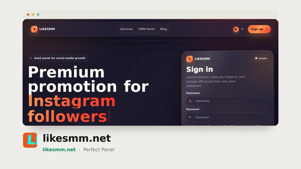 likesmm.net homepage — #34 most popular SMM panel of 2026 by real orders