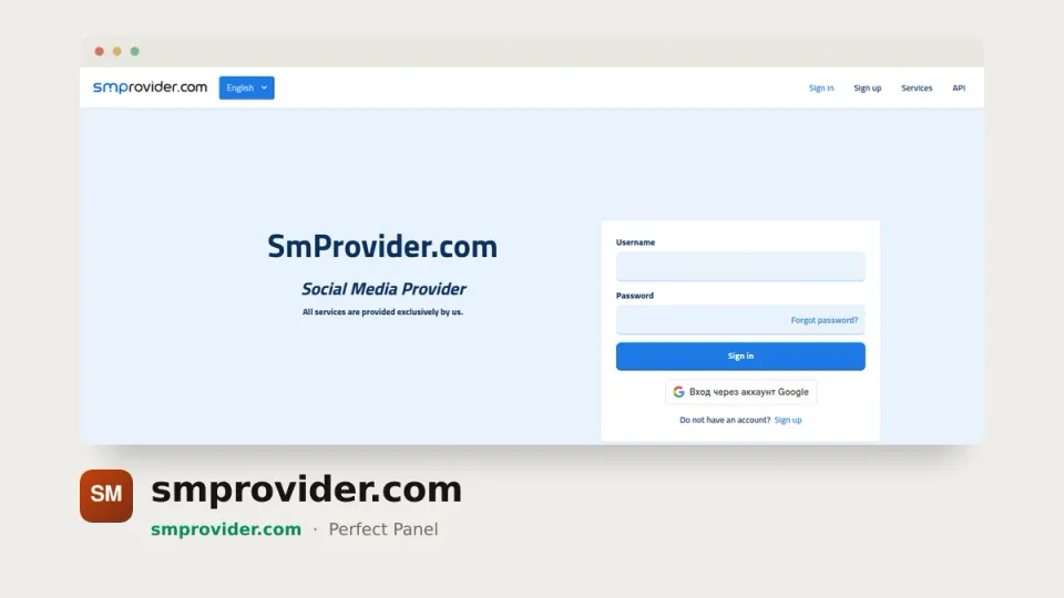 smprovider.com homepage — #18 most popular SMM panel of 2026 by real orders